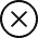icon of x in a circle