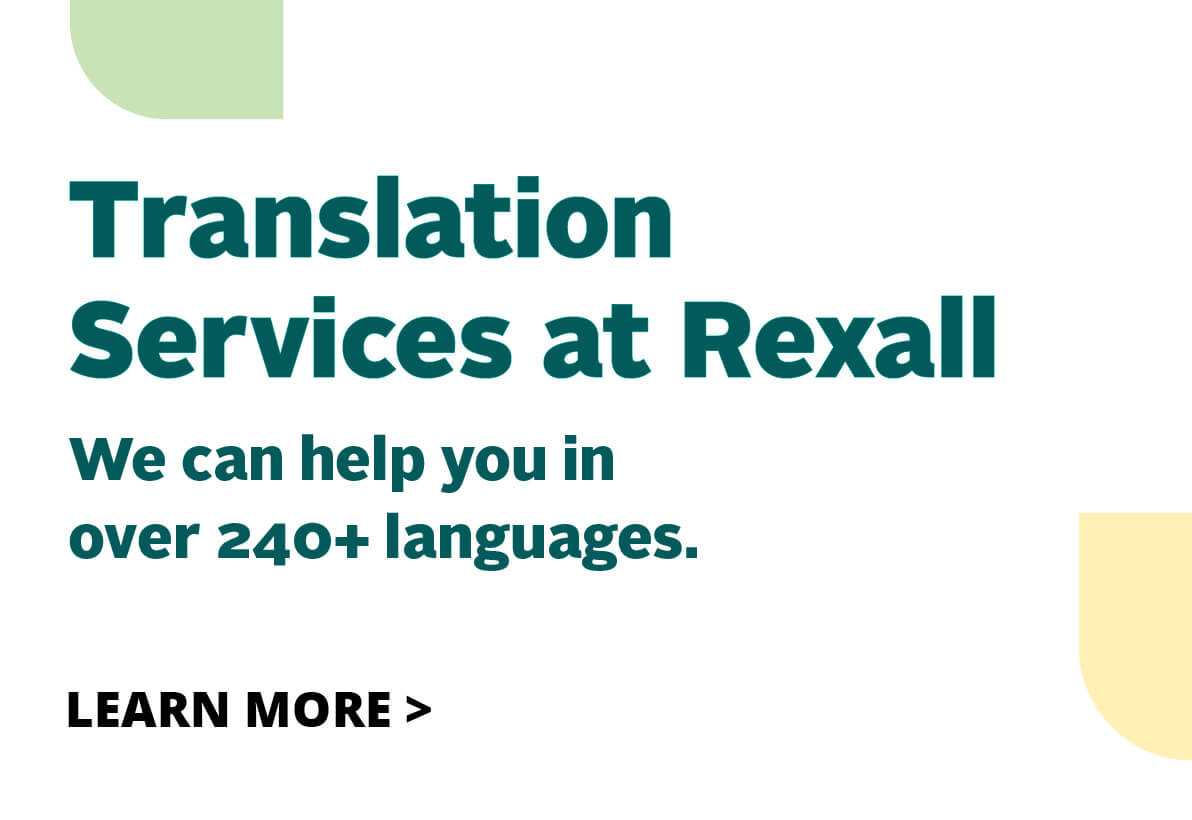 Les services de traduction chez Rexall