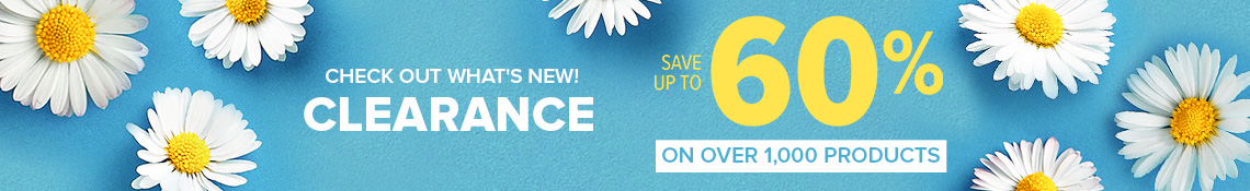 Clearance! Save Up to 60% on 1,000+ products