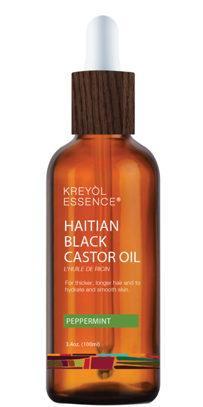 Buy Kreyol Essence Pure Haitian Black Castor Oil Peppermint At