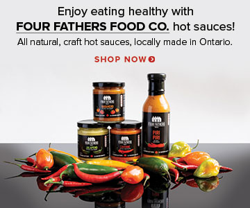 Profitez d'une alimentation saine avec les sauces piquantes de Four Fathers Food Co. ! SHOP NOW
