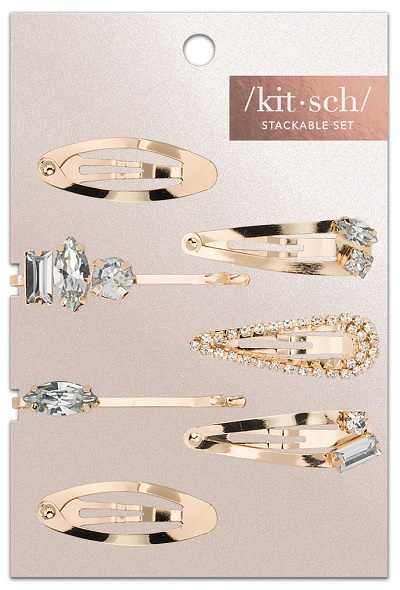 Buy Kitsch Micro Stackable Hair Clip Set Gold At Well Ca Free