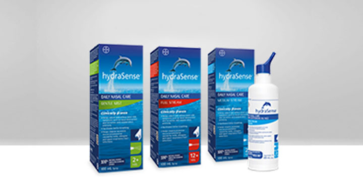 three hydraSense products lined up