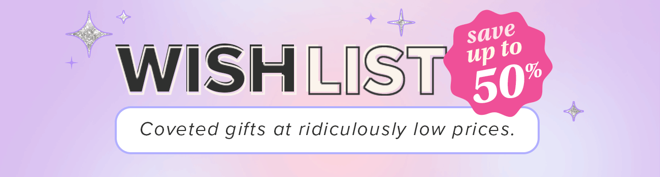 WishList - Save up to 50%