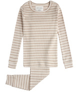 petit lem Modal Ribbed PJ Set Dune Beige