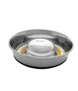 Dogit En Acier Inoxydable Non-Dérapage Slow Feed Dog Bowl