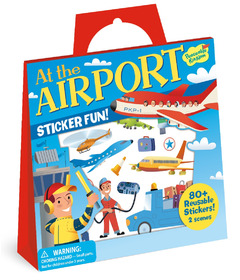 Peaceable Kingdom At The Airport Reusable Sticker Tote