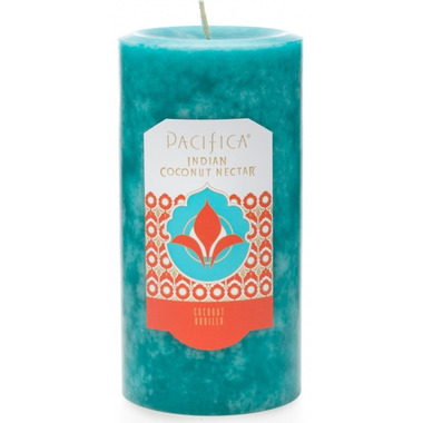 pillar pacifica candle indian nectar coconut