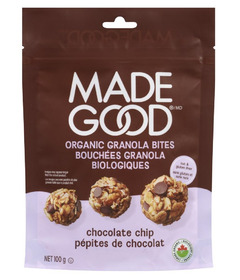 MadeGood Organic Granola Bites Bag Chocolate Chip 