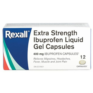 Buy Rexall Extra Strength Ibuprofen Liquid Gel Capsules 400mg at