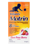 Motrin Infants' Ibuprofen Oral Suspension Concentrated Drops Berry Flavour