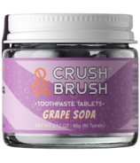 Nelson Naturals Crush and Brush Toothpaste Tablets Grape Soda