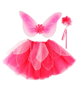 Great Pretenders Fancy Flutter Skirt with Wings and Wand Pink