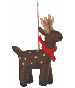 Jubilee By Danica Felt Christmas Tree Ornaments Artic Deer