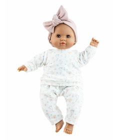 Paola Reina Los Manus Doll Alberta With Floral Outfit
