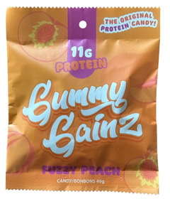 image of Gummy Gainz Prosweets Protein Snack Fuzzy Peach with sku:335985