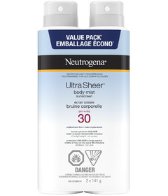Neutrogena Ultra Sheer Spray Sunscreen SPF 30 Value Pack