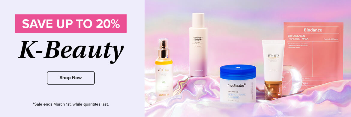 Save up to 20% on K Beauty 