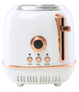Haden Heritage 2-Slice Toaster Ivory and Copper