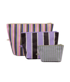 BAGGU Go Pouch Set Candy Shop Stripes