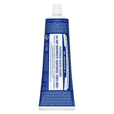 Dr. Bronner\'s Magic Soap Peppermint ALL-ONE Toothpaste Dr. Bronner\'s Magic Soap Peppermint ALL-ONE Toothpaste