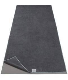 GAIAM Yoga Mat Towel Folkstone Grey