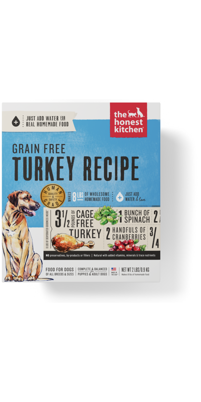 Honest kitchen outlet turkey dog food