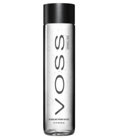 Voss Sparkling Water Glass Bottle