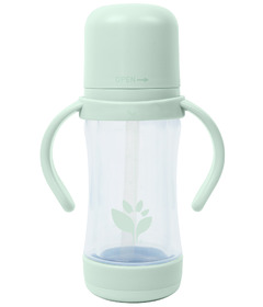 Green Sprouts Glass and Sprout Ware SIP & Straw Cup Light Sage