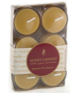 Honey Candles Beeswax Tealight Clear Cup 