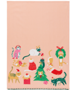 Now Designs Decorative Dishtowel Meowy Christmas