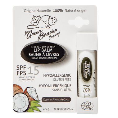 Green Beaver Lip Balm Coconut SPF15 Green Beaver Lip Balm Coconut SPF15
