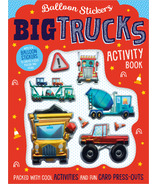 Make Believe Ideas Balloon Stickers Big Trucks Activity Book