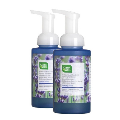 CleanWell All-Natural Antibacterial Foaming Hand Soap Bundle - Buy One Get One Free
