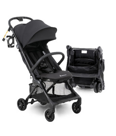 Babbleroo HopLite Lightweight Stroller Jet Black
