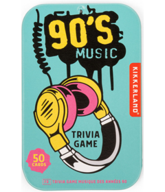 Kikkerland Card Game 90s Music Trivia