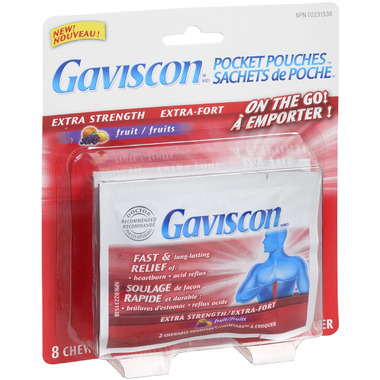 Gaviscon Extra Strength Pocket Pouches Fruit Gaviscon Extra Strength Pocket Pouches Fruit