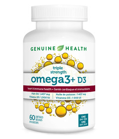 Genuine Health Triple Strength Omega3+ D3