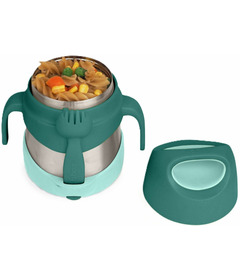 b.box Insulated Food Jar with Spork Emerald Forest