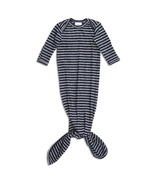 aden+anais Snuggle Knit Gown and Hat Set Navy Stripe