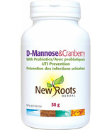 New Roots Herbal D-mannose et canneberge avec probiotiques