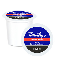 image of Timothy's Medium Roast Coffee Toffee K-Cup Pods with sku:337469