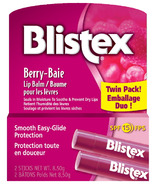 Blistex Baume à lèvres Berry Medicated FPS 15 - paquet double