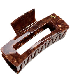 HoneyLux Ecofriendly Acetate Large Claw Clip Chocolate