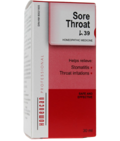 Homeocan Sore Throat H39 Professional Drops 