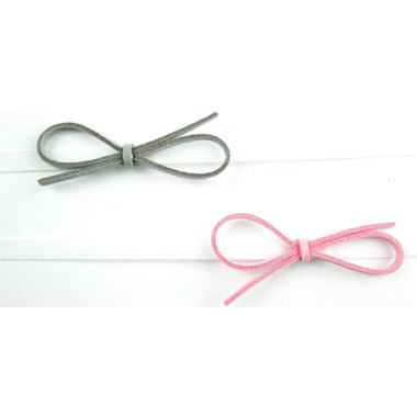 Baby Wisp Headband Ultra Skinny Faux Suede Bows Grey & Light Pink Baby Wisp Headband Ultra Skinny Faux Suede Bows Grey & Light Pink