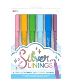 OOLY Silver Linings Outline Markers