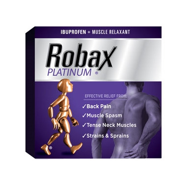 Robax Platinum Pain Reliever and Muscle Relaxant – 18 Count - CTC Health