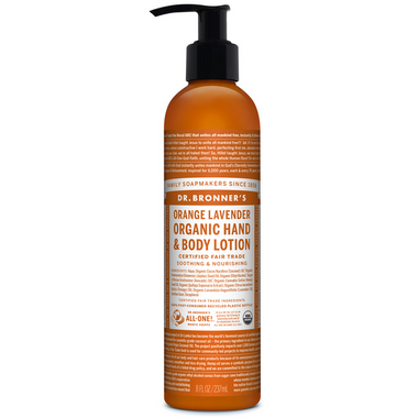 Dr. Bronner\'s Organic Lotion For Hands and Body Orange Lavender Dr. Bronner\'s Organic Lotion For Hands and Body Orange Lavender