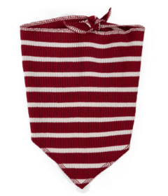 petit lem Thermal Dog Bandana Scarlet Red Striped